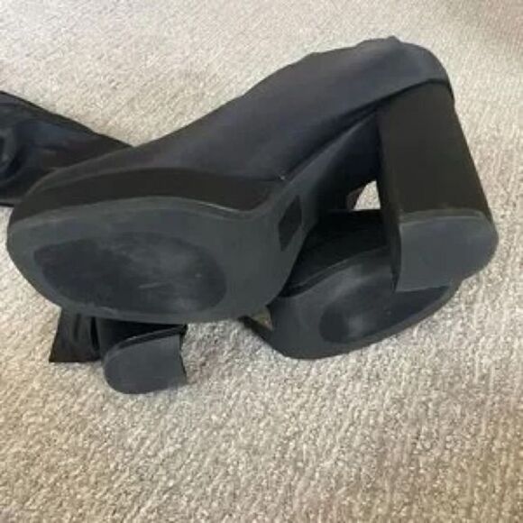 Free People Highest Rise Platform Boot Pants Boots w/ Attached Leggings US 10 - Picture 12 of 14